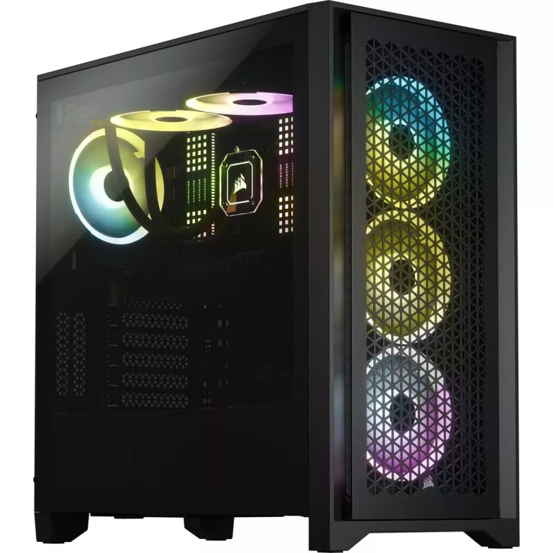 Caixa mid-tower CORSAIR - Icue 4000d RGB Airflow - preto
