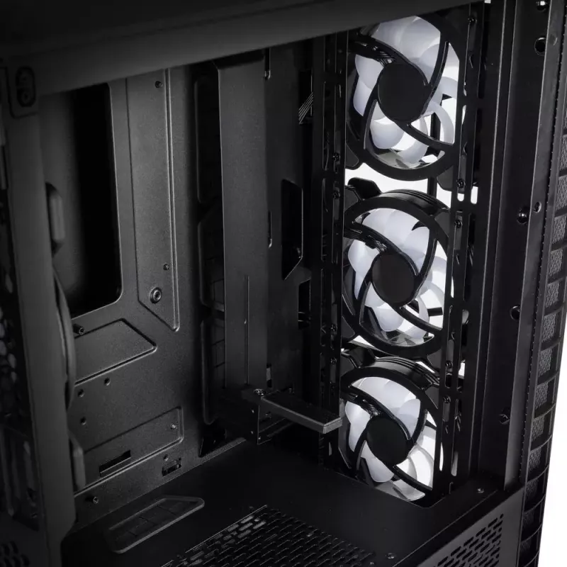 Caixa de PC Kolink Observatory Y AMD SE ARGB midi tower preto, transparente