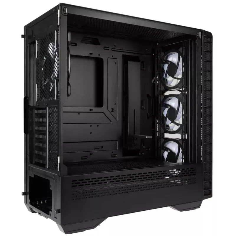 Caixa de PC Kolink Observatory Y AMD SE ARGB midi tower preto, transparente