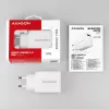 Carregador de parede Axagon ACU-QC19W 1x QC3.0/AFC/FCP/SMART 19W branco