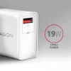 Carregador de parede Axagon ACU-QC19W 1x QC3.0/AFC/FCP/SMART 19W branco