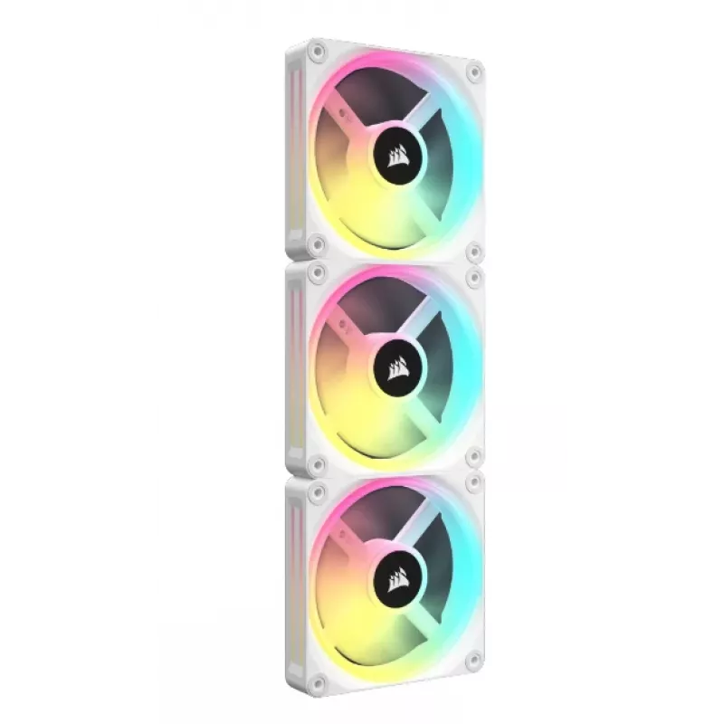 Ventoinha para caixa de computador CORSAIR 12 cm branca 3 unidades (co-9051006-ww)