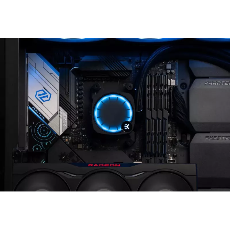 Refrigerador líquido EK Water Blocks Nucleus AIO CR360 Lux D-RGB 12 cm preto