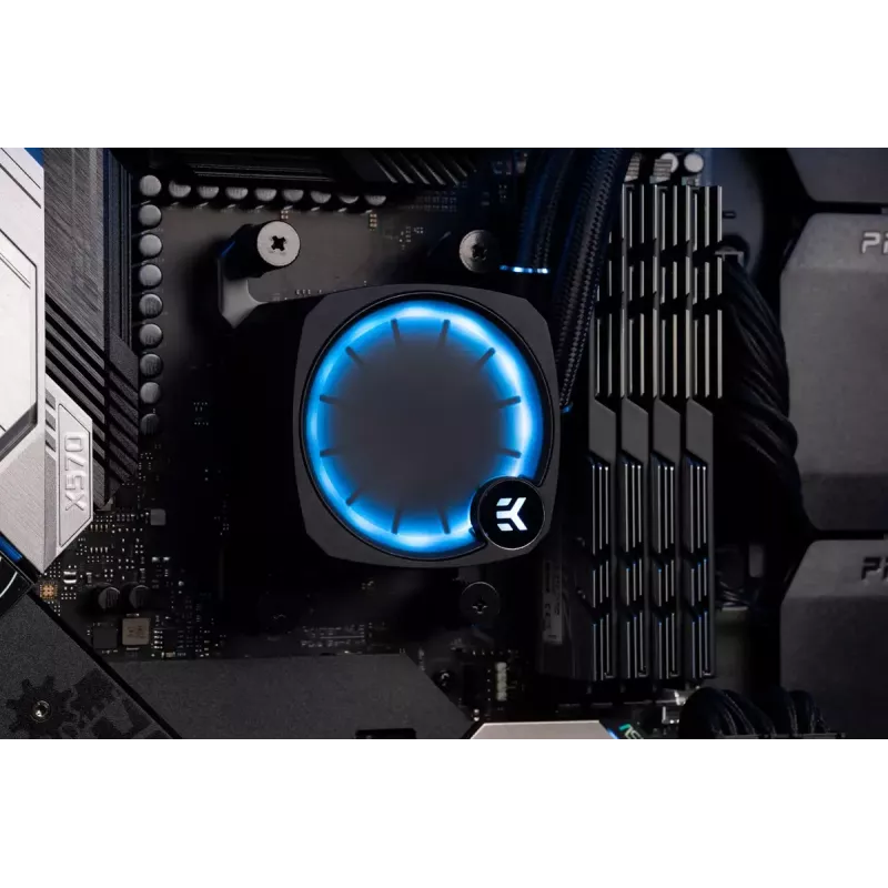 Refrigerador líquido EK Water Blocks Nucleus AIO CR360 Lux D-RGB 12 cm preto