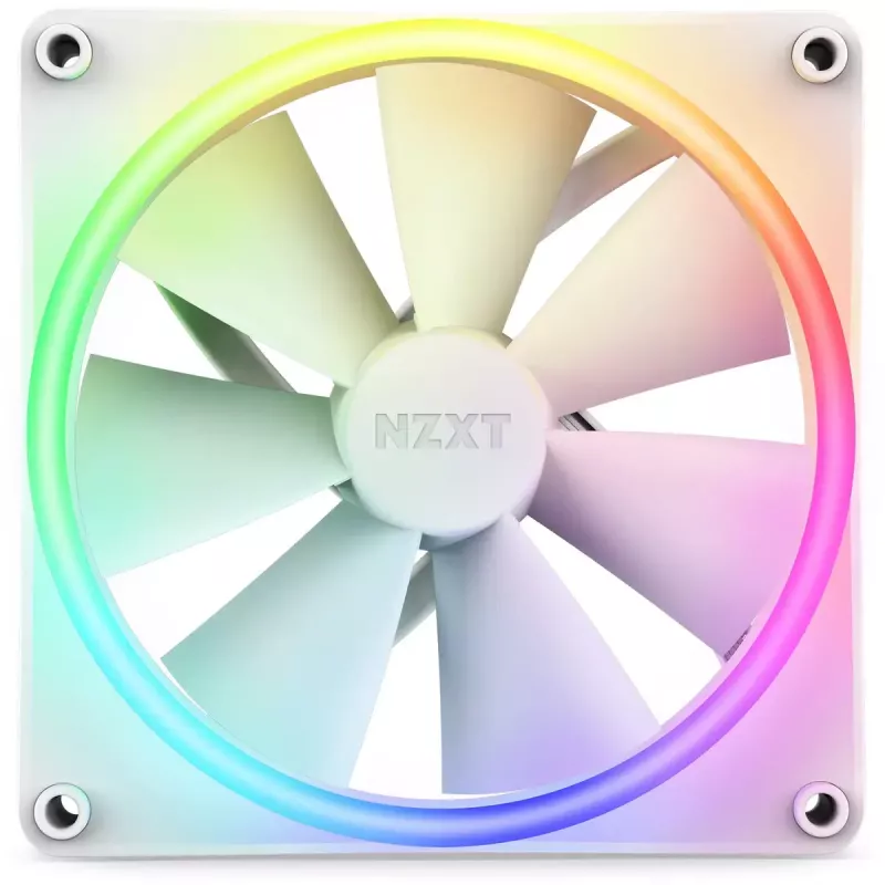Ventoinha NZXT F120 RGB DUO 12 cm branca 500-1800 RPM 2.42 mmH2O