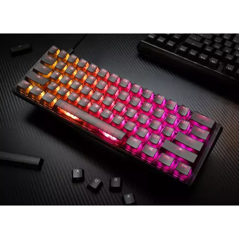 Teclado Ducky One 3 Mini gaming USB preto mecânico RGB LED