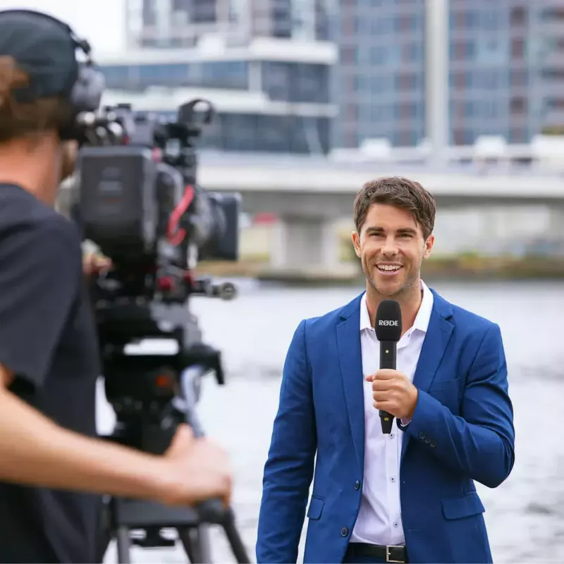RØDE Interview PRO microfone de condensador sem fios, USB-C, 20 Hz–20 kHz, preto