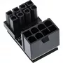 Adaptador de alimentação interno InLine 180° ATX 8-Pin ficha conector fêmea preto 26638E
