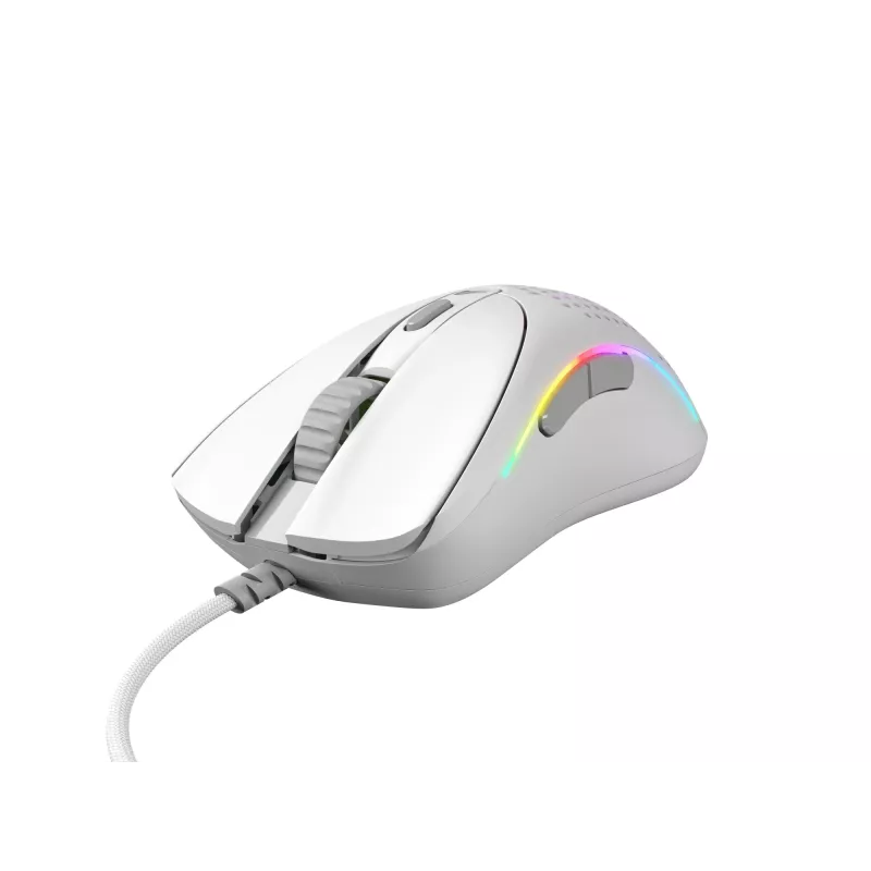 Glorious Gaming Glorious Model D 2 Wired - branco mate, destro, ótico, USB Type-A, 26000 DPI, branco