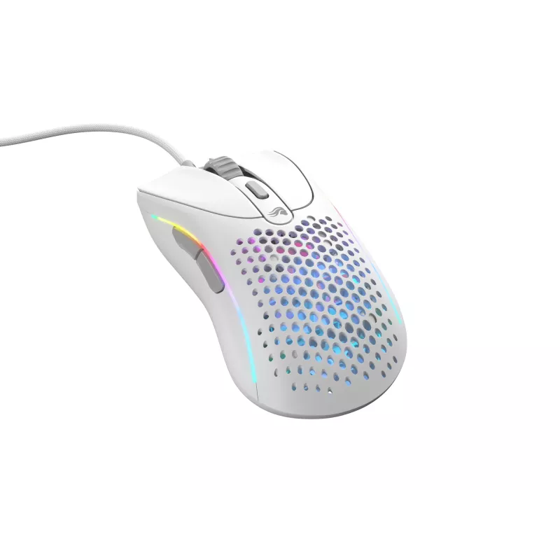 Glorious Gaming Glorious Model D 2 Wired - branco mate, destro, ótico, USB Type-A, 26000 DPI, branco