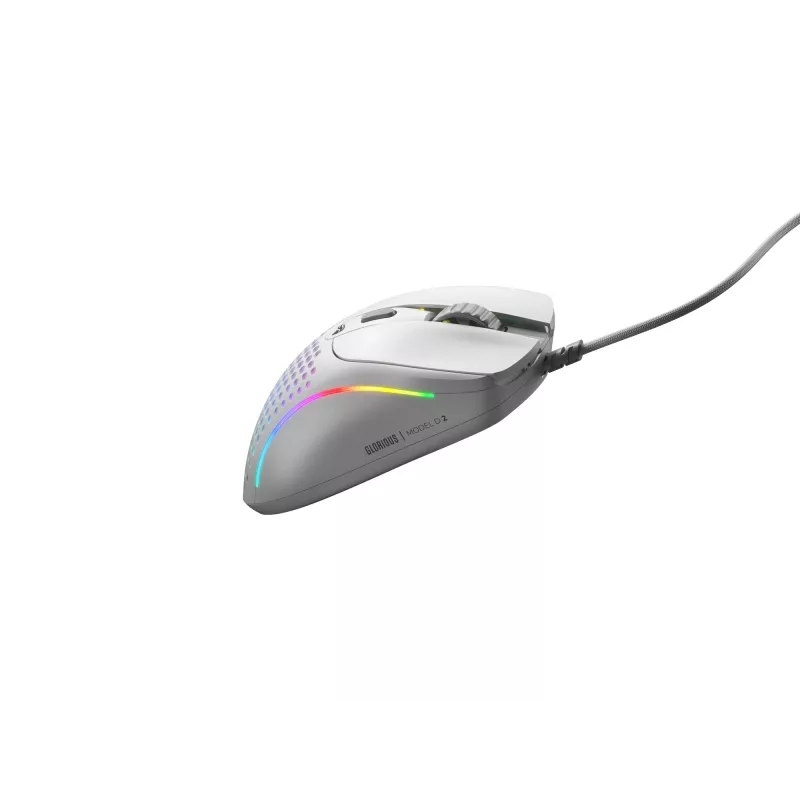 Glorious Gaming Glorious Model D 2 Wired - branco mate, destro, ótico, USB Type-A, 26000 DPI, branco
