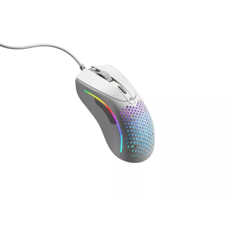 Glorious Gaming Glorious Model D 2 Wired - branco mate, destro, ótico, USB Type-A, 26000 DPI, branco