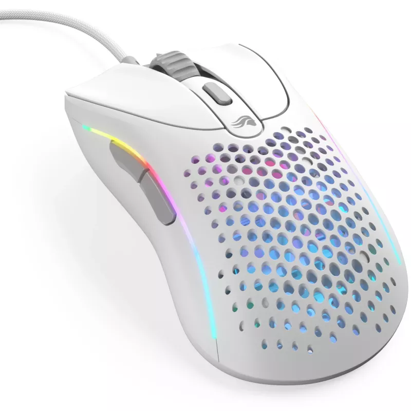 Glorious Gaming Glorious Model D 2 Wired - branco mate, destro, ótico, USB Type-A, 26000 DPI, branco