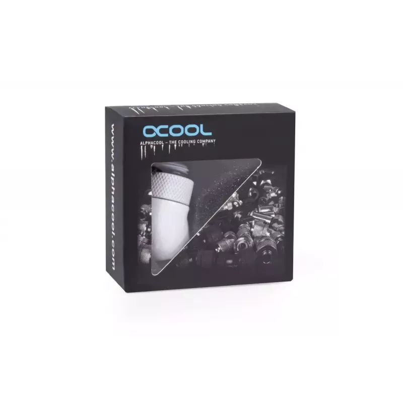 Conjunto de montagem Alphacool Eiszapfen adaptador angular 45° rotativo G1/4