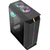 Caixa de gaming Aerocool GLADIATOR DUO ATX 3x ventoinhas ARGB 12cm, Midi Tower, PC, preto, ATX, micro ATX, Mini-ITX, ABS, SPCC, Gaming