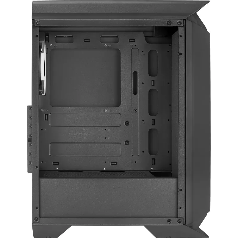Caixa de gaming Aerocool GLADIATOR DUO ATX 3x ventoinhas ARGB 12cm, Midi Tower, PC, preto, ATX, micro ATX, Mini-ITX, ABS, SPCC, Gaming