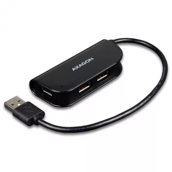 Hub de interfaces Axagon HUE-X4B USB 2.0 480 Mbit/s preto