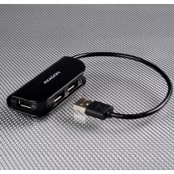 Hub de interfaces Axagon HUE-X4B USB 2.0 480 Mbit/s preto