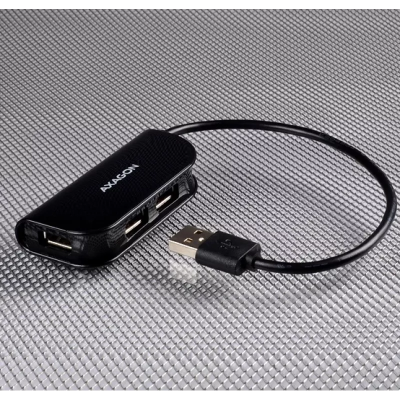 Hub de interfaces Axagon HUE-X4B USB 2.0 480 Mbit/s preto