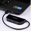 Hub de interfaces Axagon HUE-X4B USB 2.0 480 Mbit/s preto