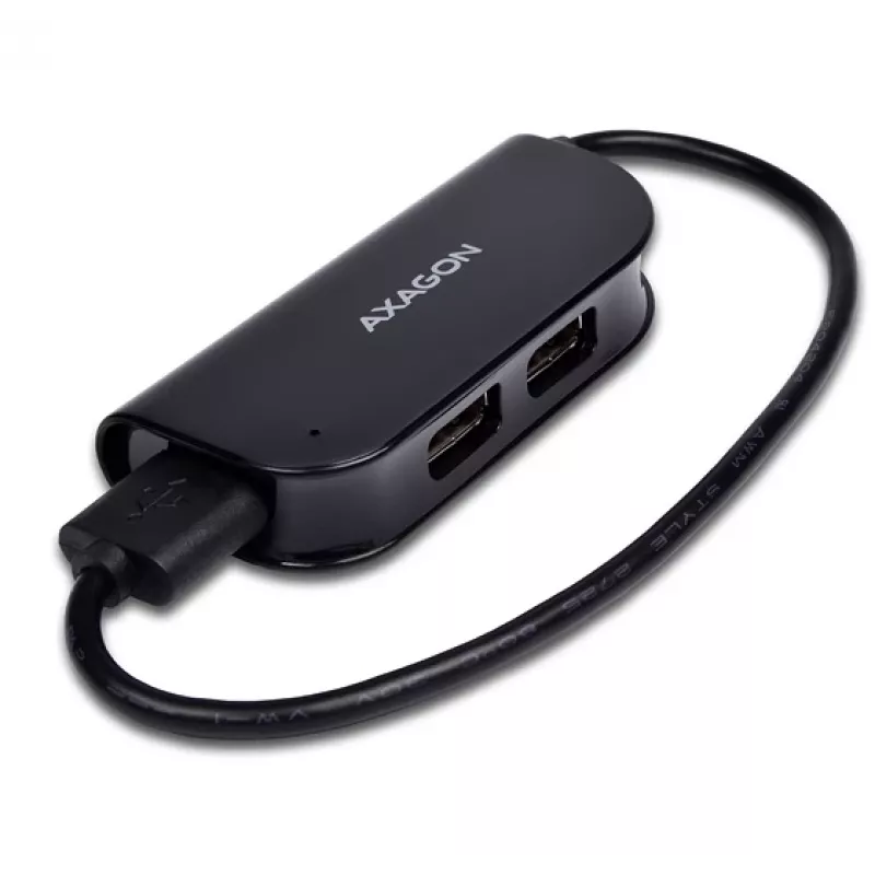 Hub de interfaces Axagon HUE-X4B USB 2.0 480 Mbit/s preto