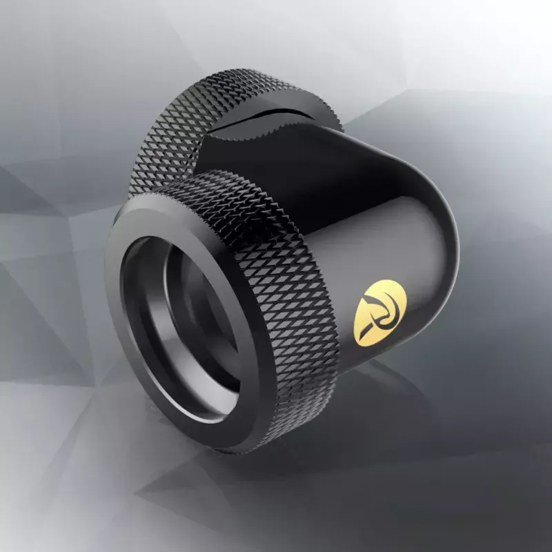 Conector RAIJINTEK PELIAS latão preto 23mm x 23mm x 33mm