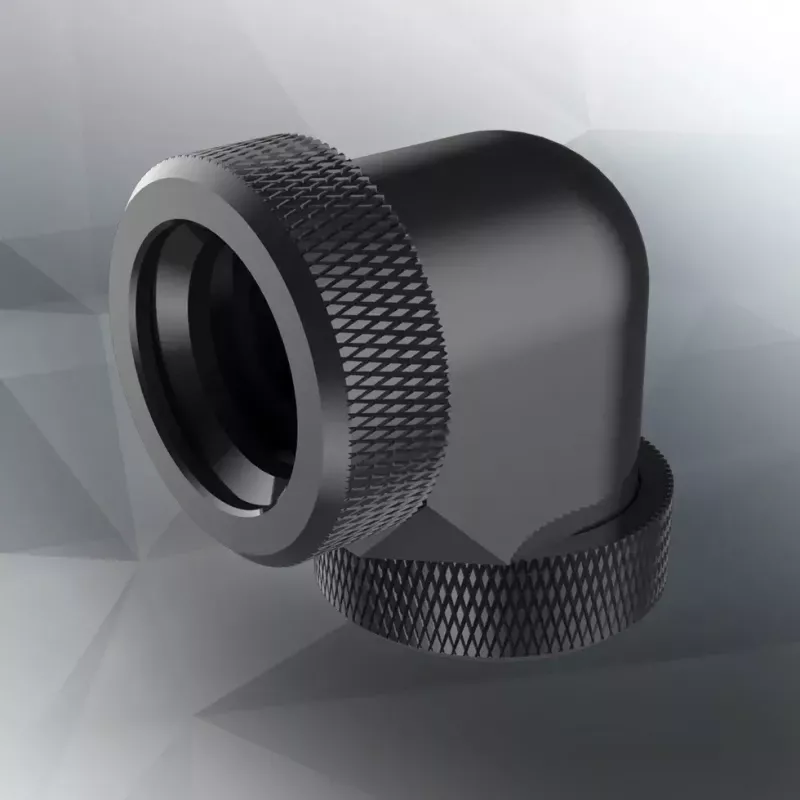 Conector RAIJINTEK PELIAS latão preto 23mm x 23mm x 33mm