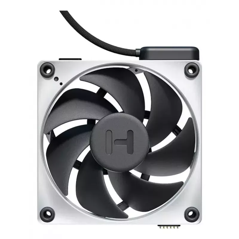 Ventoinha HYTE THICC FP12 12 cm preta branca 3000 rpm