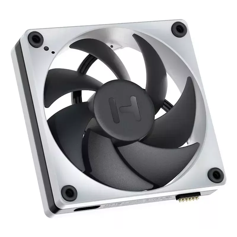 Ventoinha HYTE THICC FP12 12 cm preta branca 3000 rpm