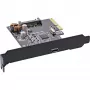 Placa de interface InLine 76660F, PCIe x4, USB 3.2 Gen 2x2 (20 Gb/s), 1x USB-C, perfil baixo