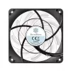 Refrigerador a ar Silverstone FW124 para caixa de computador, preto, branco