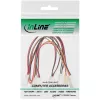 Cabo adaptador para ventoinha InLine em Y 3 pinos Molex fêmea / 6x 3 pinos Molex macho