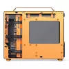 Caixa de computador JONSPLUS MATX Handle Case Z20 – preto-laranja