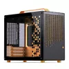 Caixa de computador JONSPLUS MATX Handle Case Z20 – preto-laranja