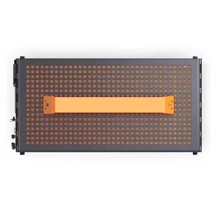 Caixa de computador JONSPLUS MATX Handle Case Z20 – preto-laranja
