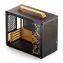 Caixa de computador JONSPLUS MATX Handle Case Z20 – preto-laranja