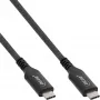 Cabo USB4 InLine 35901A 1m USB-C macho/macho 8K60Hz preto