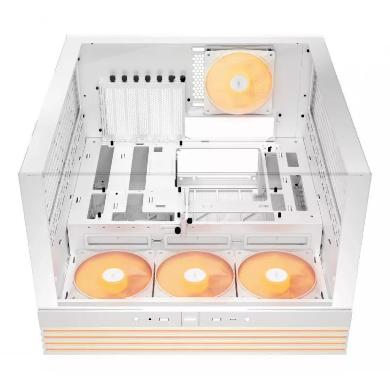 be quiet! Light Base 600 LX BGW68 caixa de PC Midi Tower, ATX, janela lateral em vidro temperado, ARGB, USB-C, suporte para radiador de 360 mm, branca