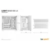 be quiet! Light Base 600 LX BGW68 caixa de PC Midi Tower, ATX, janela lateral em vidro temperado, ARGB, USB-C, suporte para radiador de 360 mm, branca