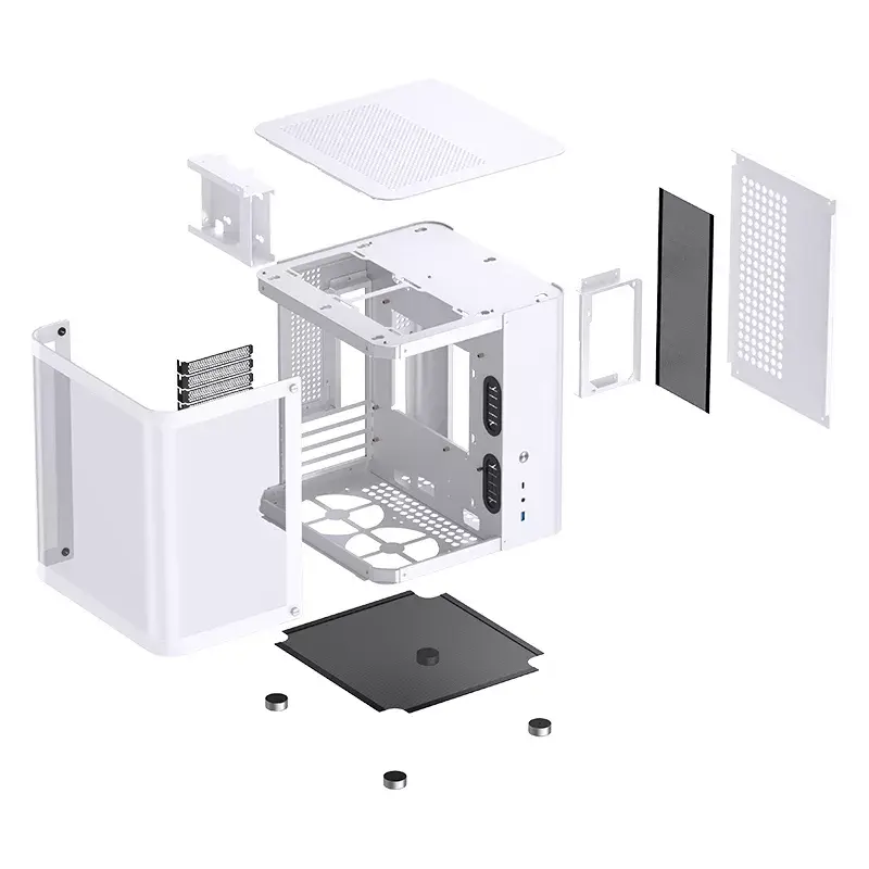 Caixa de PC Jonsbo TK-1 2.0 Mini Tower branco