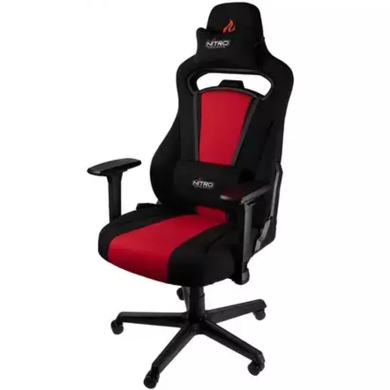 Cadeira acolchoada Nitro Concepts E250 preto vermelho altura ajustável