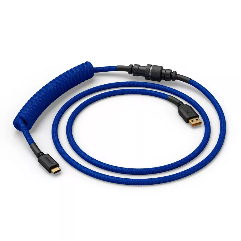 Cabo espiral USB GLORIOUS para teclados mecânicos, GMMK Cobalt Blue GLO-KB-ACC-CBL-COIL-CBLU
