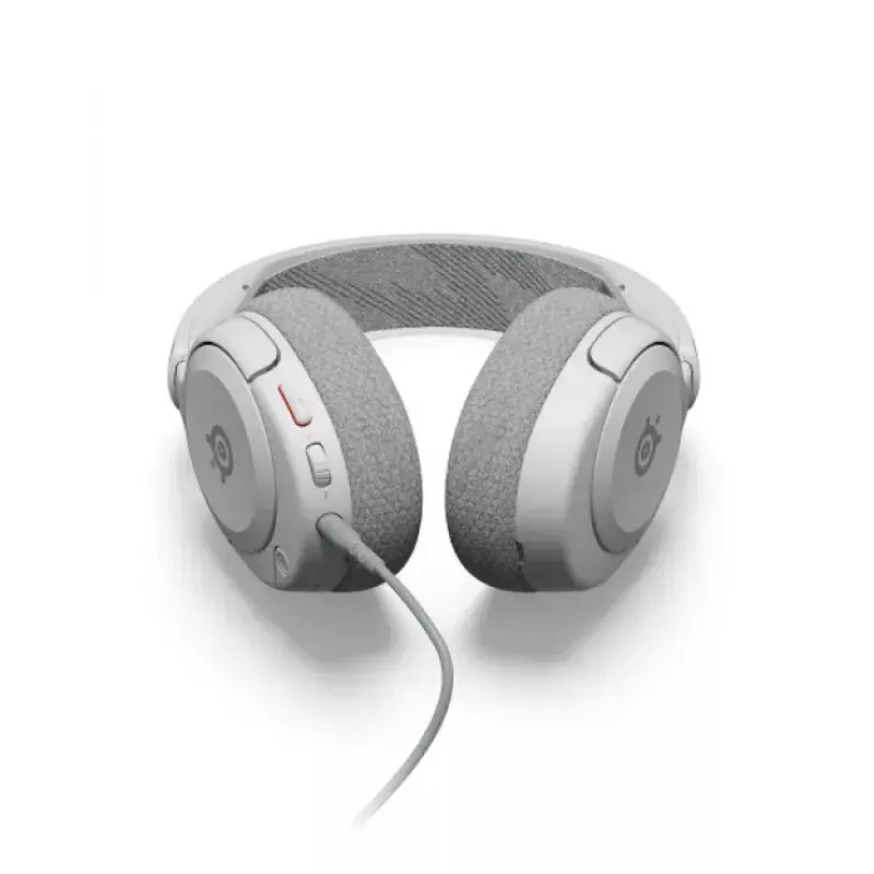 SteelSeries Arctis Nova 1 61607 auscultadores para jogos com fio, ficha de 3,5 mm, microfone com haste, branco