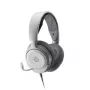 Headset STEELSERIES Arctis Nova 1 com fios 3,5 mm, binaural, branco, cabo de 1,2 m, removível, microfone de arco