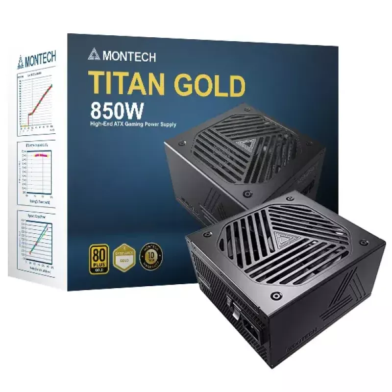 Fonte de alimentação Montech TITAN GOLD 850W