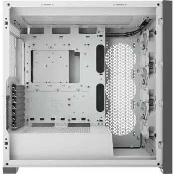 Caixa para PC CORSAIR iCUE 5000X RGB - Mid-Tower ATX com vidro temperado - branco