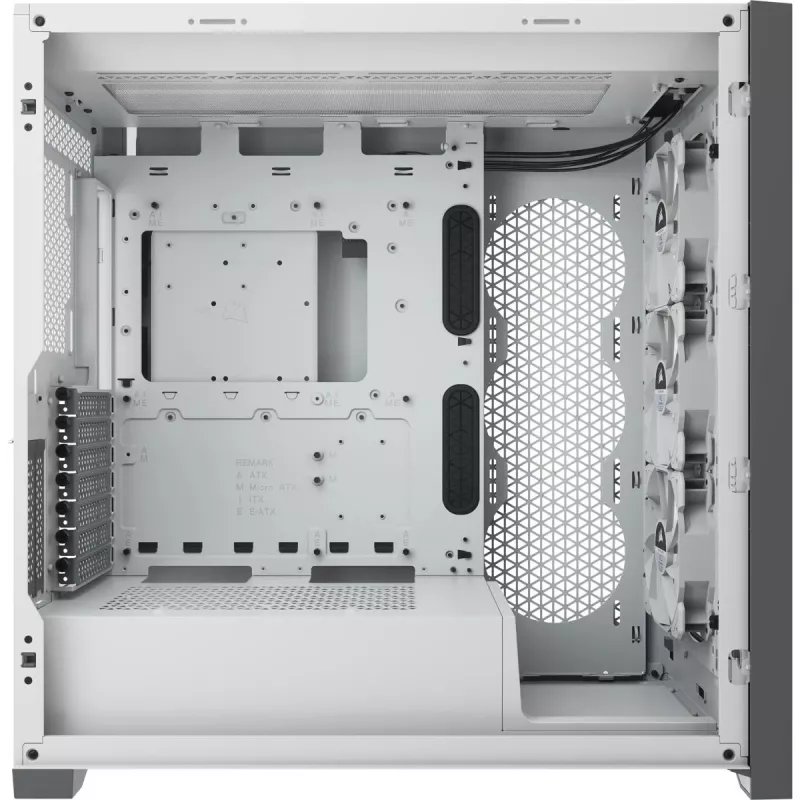Caixa para PC CORSAIR iCUE 5000X RGB - Mid-Tower ATX com vidro temperado - branco