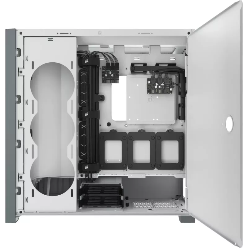 Caixa para PC CORSAIR iCUE 5000X RGB - Mid-Tower ATX com vidro temperado - branco