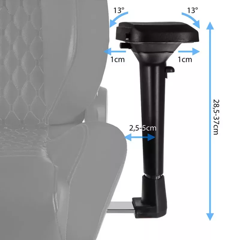 noblechairs EPIC NBL-PU-BLU-002 cadeira para jogos, preto/azul