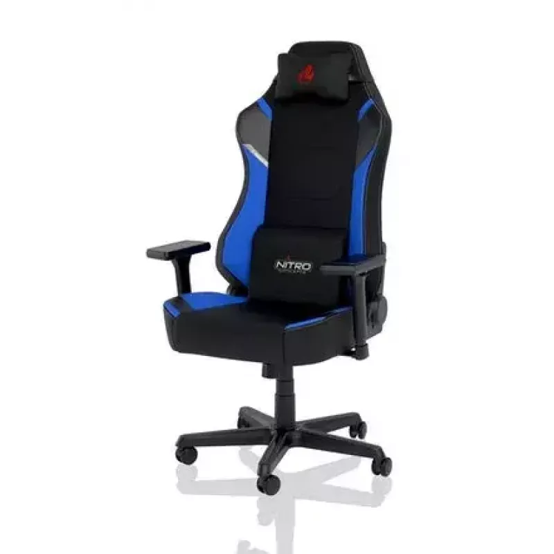 Nitro Concepts X1000 NC-X1000-BB cadeira gaming para PC, assento estofado, preto/azul (Galactic Blue)